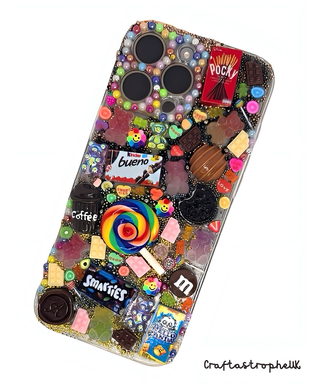 Candy Sweet Treats iPhone 16 Pro Max Case – Kawaii Decoden Phone Cover